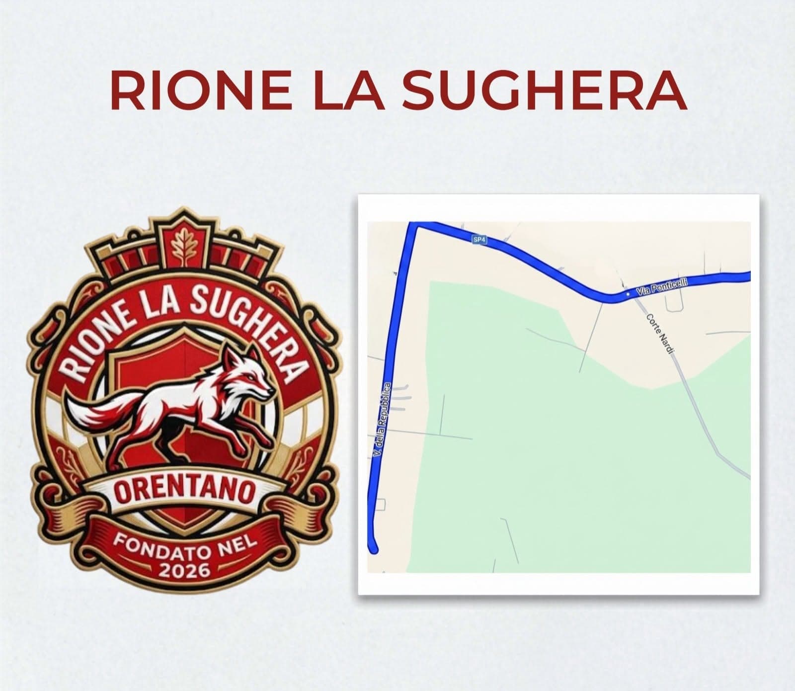 Presentato il Rione La Sughera per il 1° Torneo dei Rioni di Orentano