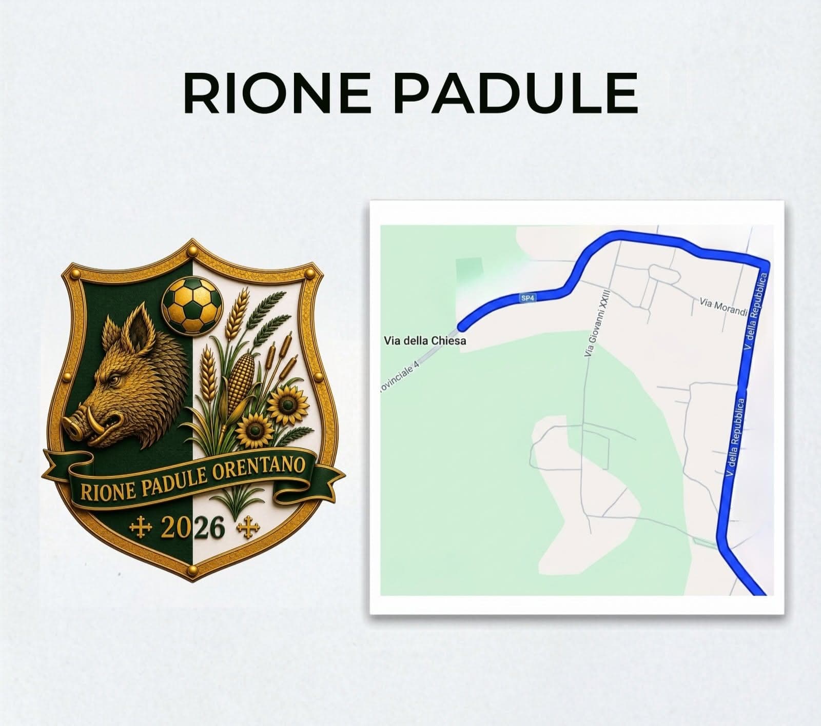 Svelato il Rione Padule per il Torneo di Orentano