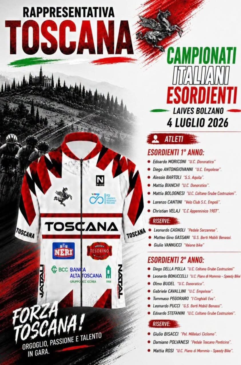 Gabriele Cavallini ai Campionati Italiani Esordienti Ciclismo
