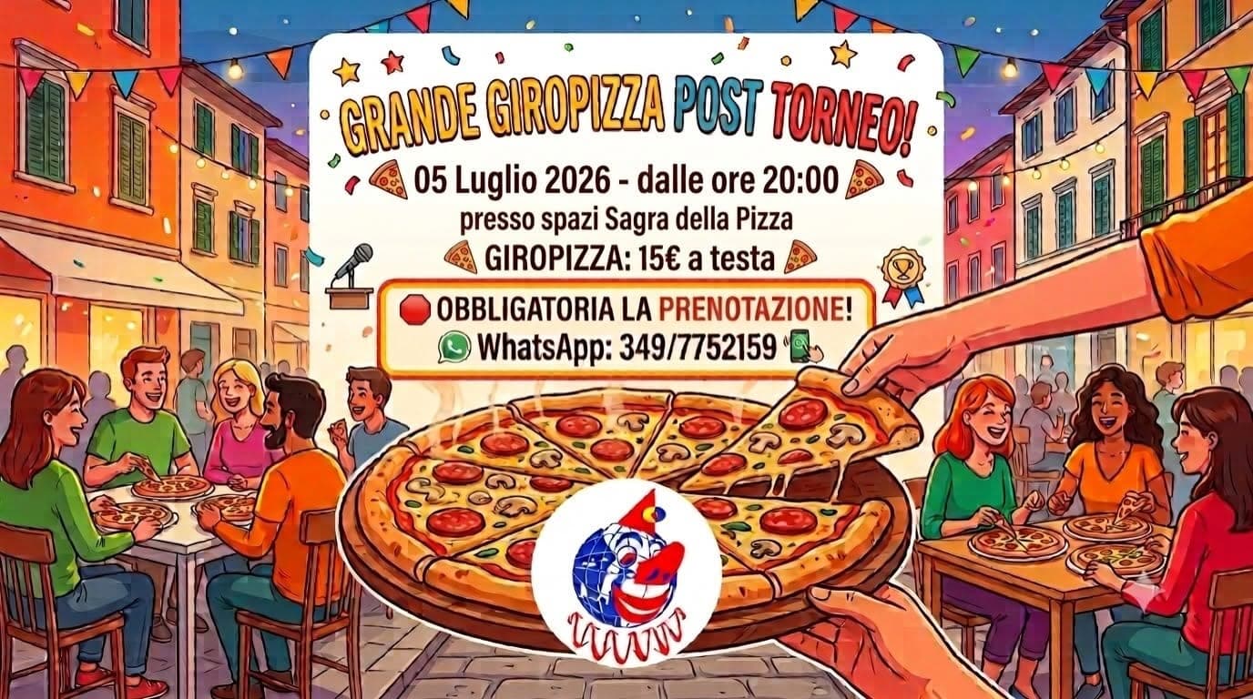 Pro Loco Orentano organizza Giropizza post-torneo