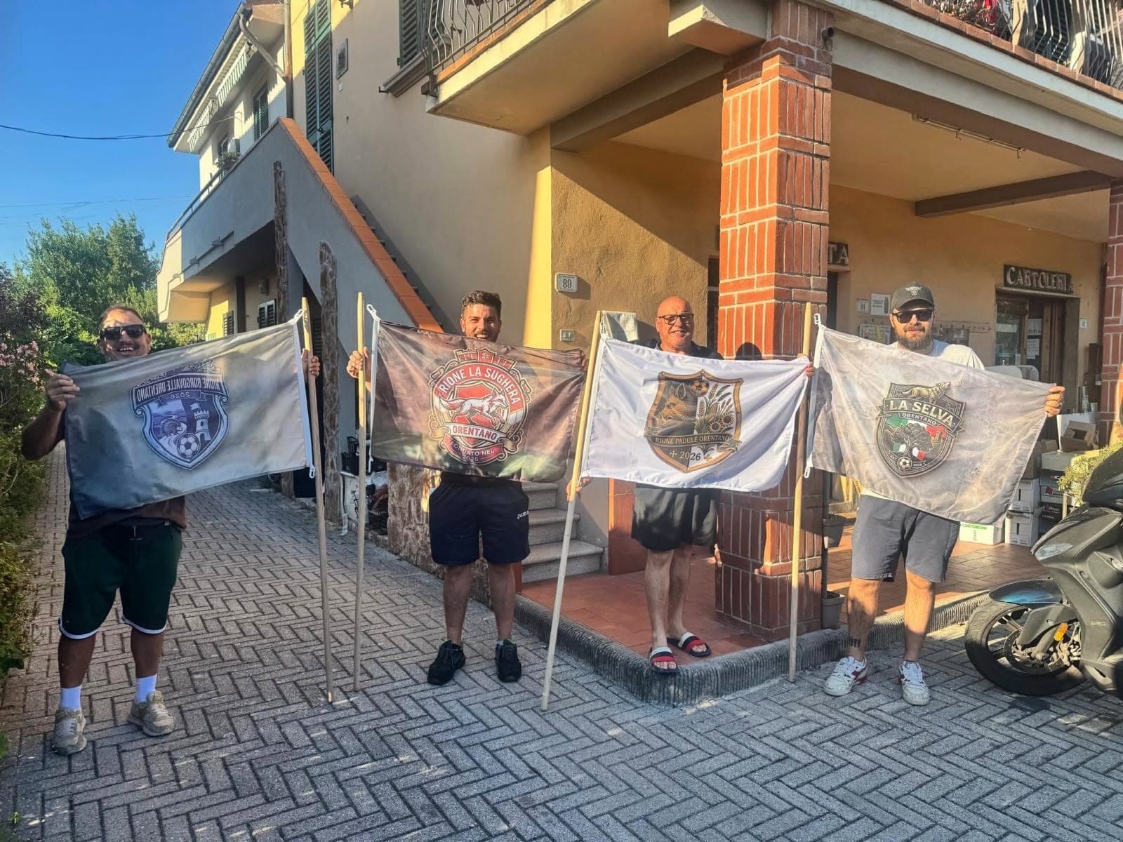 Bandiere dei rioni svelate: tutto pronto per la sfida di domenica